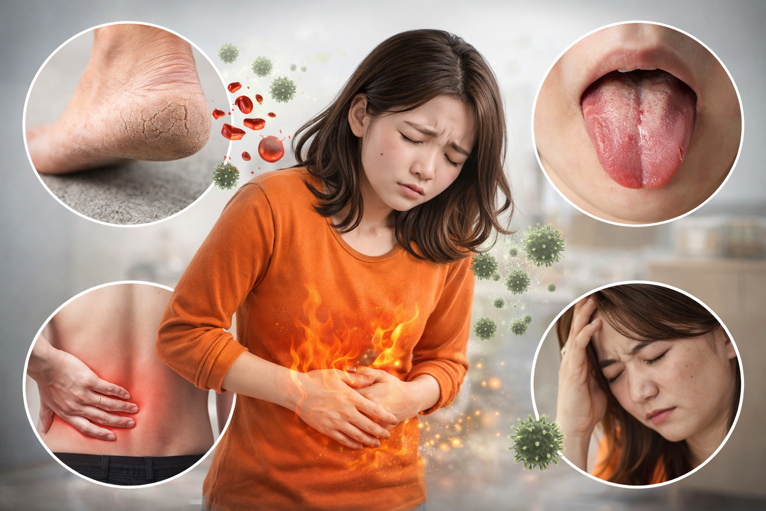 산성화 증상이 우리 몸에서 나타나는 여러가지 모습